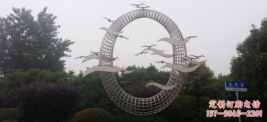 绵阳优雅风采,质感之美,赏心悦目的不锈钢海鸥雕塑