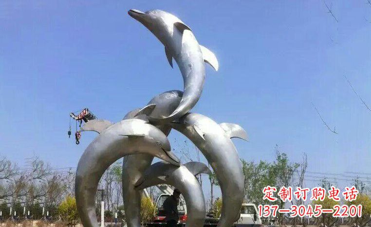绵阳品质精美的不锈钢海豚雕塑