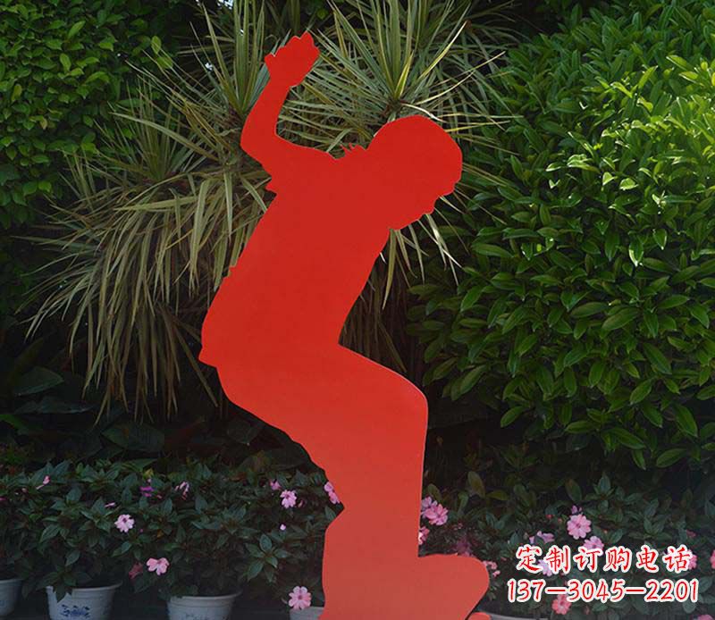 绵阳不锈钢男孩滑板雕塑