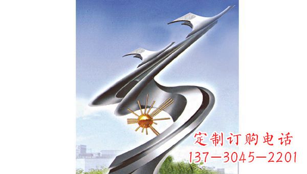 绵阳展翅飞翔伊甸园不锈钢翅膀雕塑