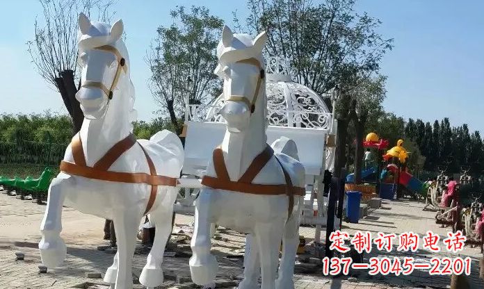 绵阳优雅迷人的不锈钢马车雕塑