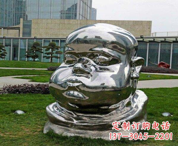绵阳儿童不锈钢头像雕塑