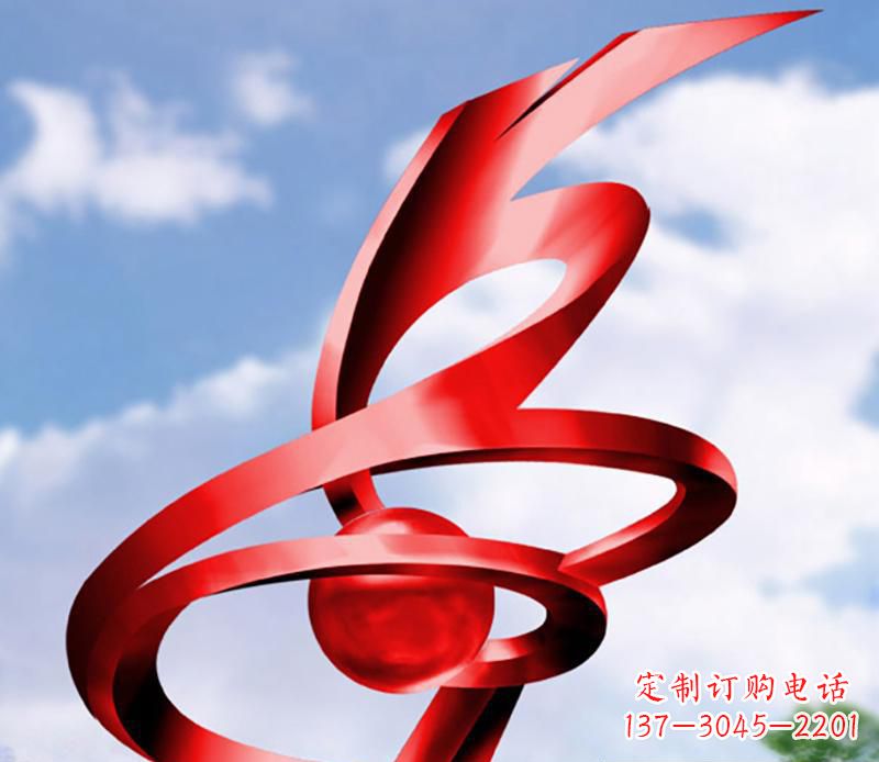 绵阳公园装饰不锈钢指环雕塑