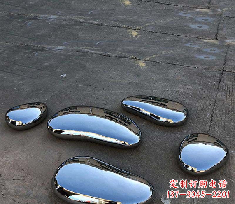 绵阳不锈钢水滴景观雕塑美轮美奂,营造自然灵动
