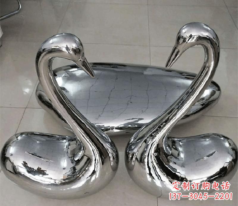 绵阳高端定制不锈钢天鹅雕塑