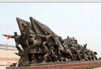 绵阳纪念革命战士铜雕