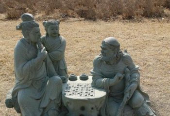 绵阳八仙下棋铜雕塑