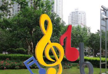 绵阳不锈钢音符雕塑-引领您的心情旋律