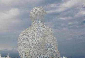 绵阳不锈钢字母镂空人物雕塑