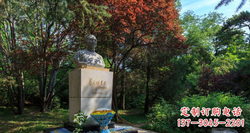 绵阳精致无缝蔡元培胸像石雕