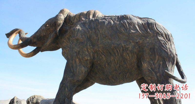 绵阳公园抽象大象动物铜雕