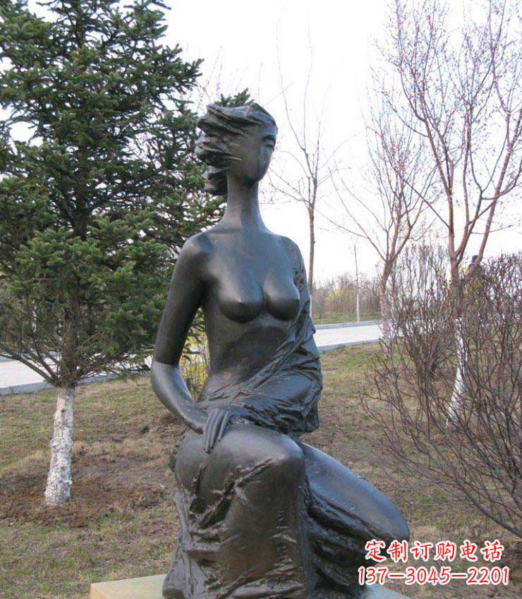 绵阳庄重美丽的女人铜雕塑