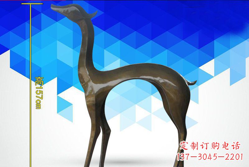 绵阳铜质雕刻小鹿雕
