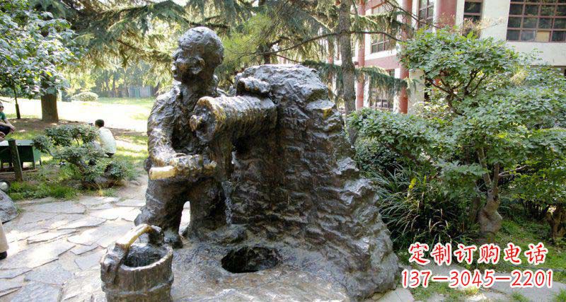 绵阳春洋定制铜雕男孩雕塑