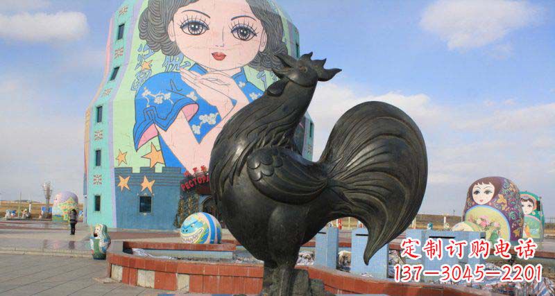 绵阳艺术精美的公鸡雕塑