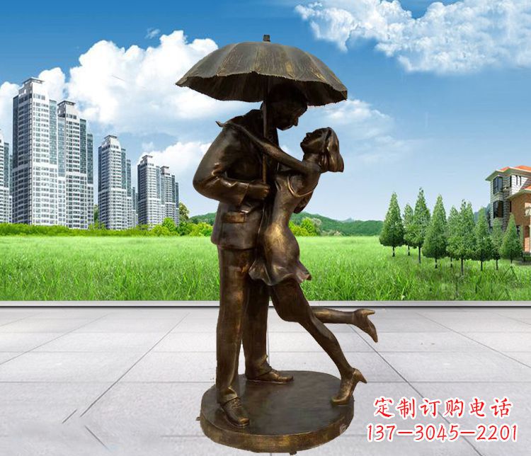 绵阳情侣铜雕,浪漫定制