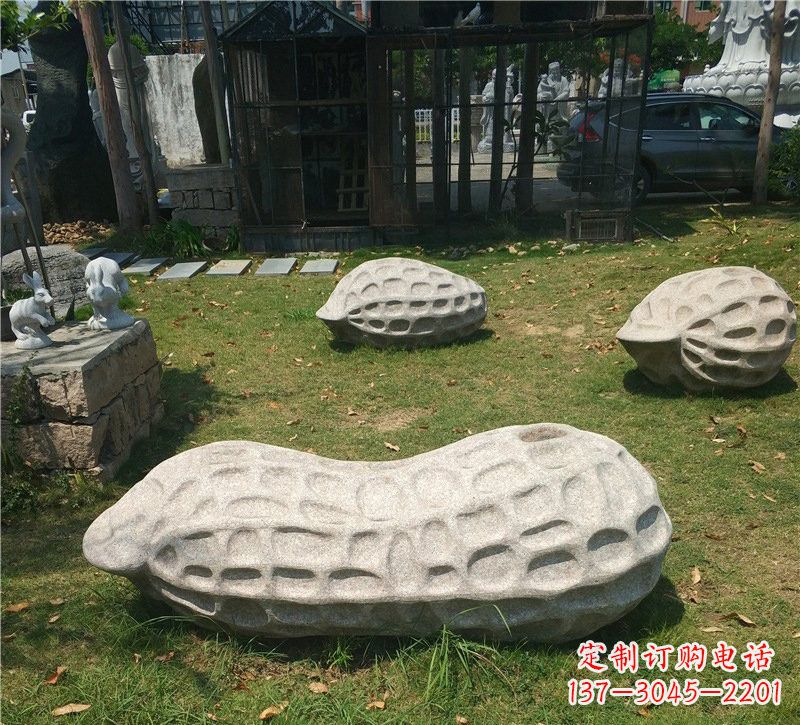 绵阳精美大理石花生雕塑
