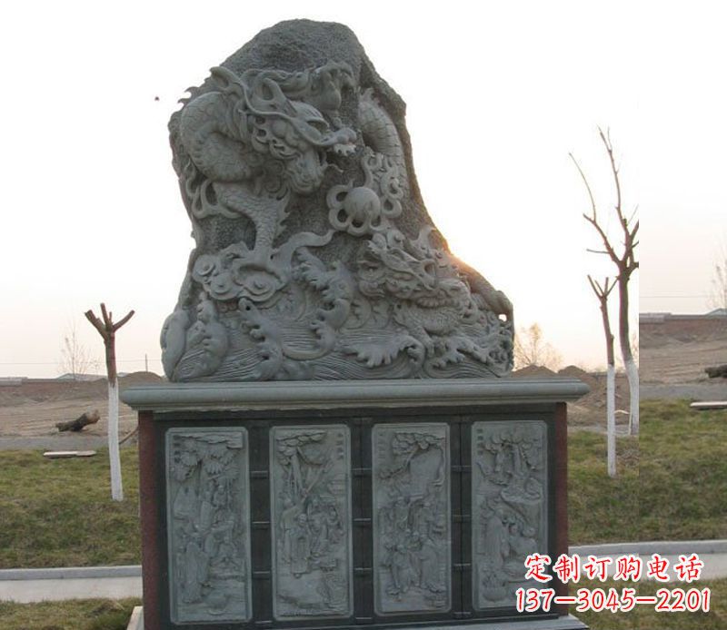 绵阳精美的大理石龙雕塑