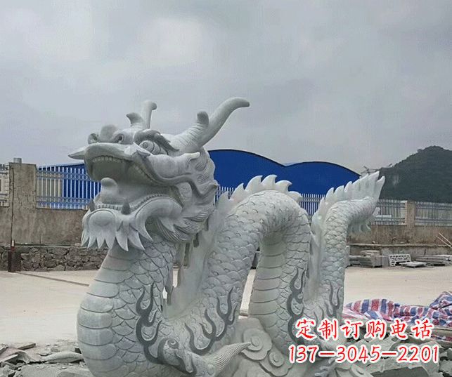 绵阳大理石生肖龙景观石雕