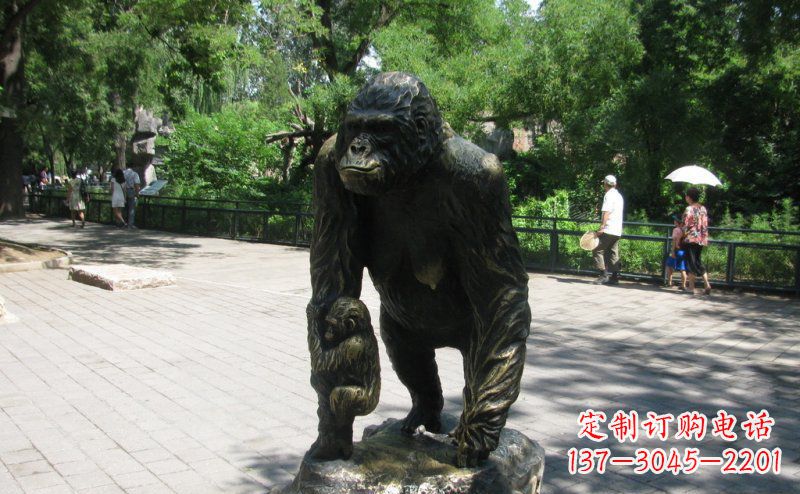 绵阳象征力量的猩猩铜雕