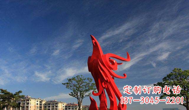 绵阳精美不锈钢凤凰雕塑