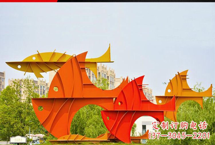绵阳大型不锈钢鲤鱼雕塑