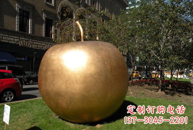 绵阳大型铜雕苹果雕塑