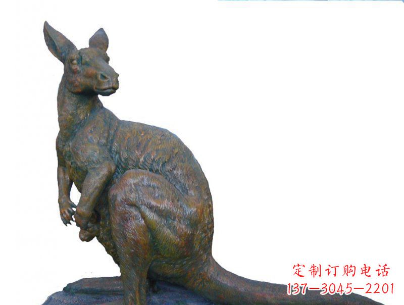 绵阳精致工艺铜袋鼠雕塑