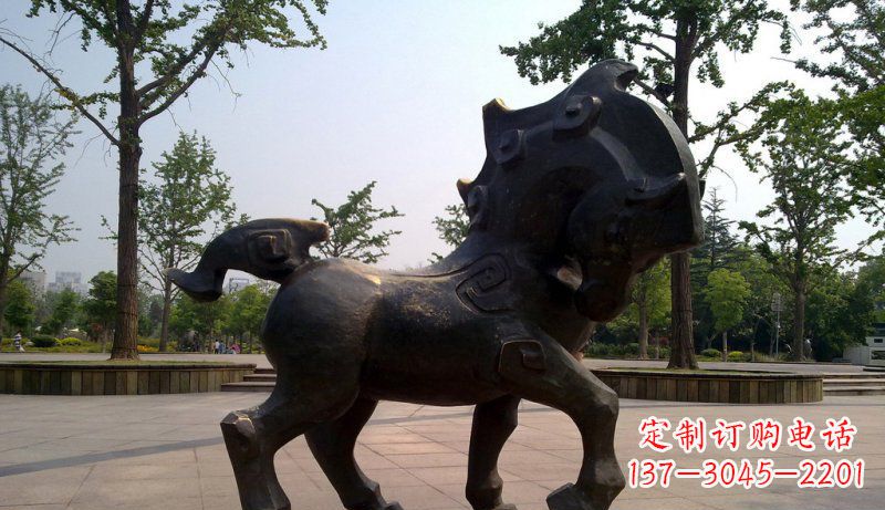 绵阳中领雕塑灵动小马铜雕