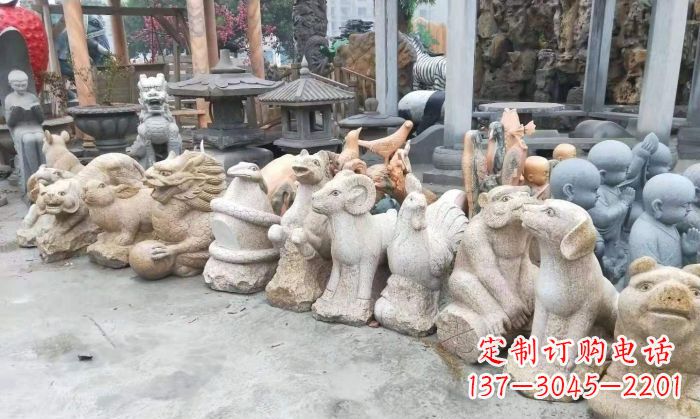 绵阳公园动物12生肖石雕 (3)