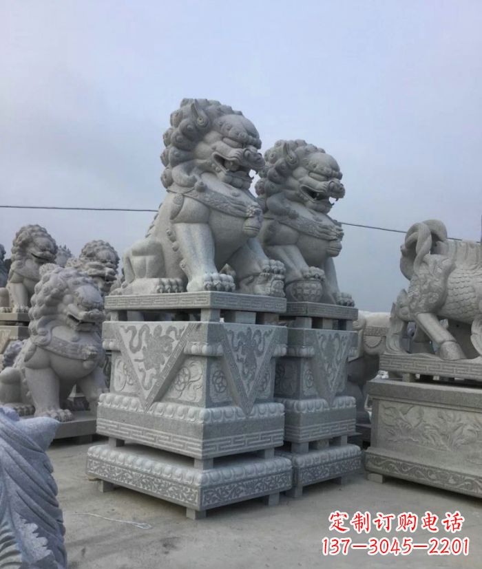 绵阳大理石狮子石雕