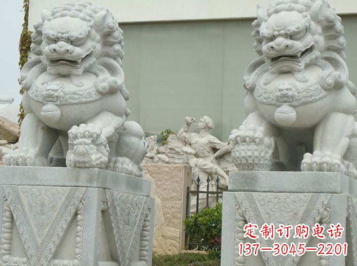 绵阳高端大理石狮子石雕