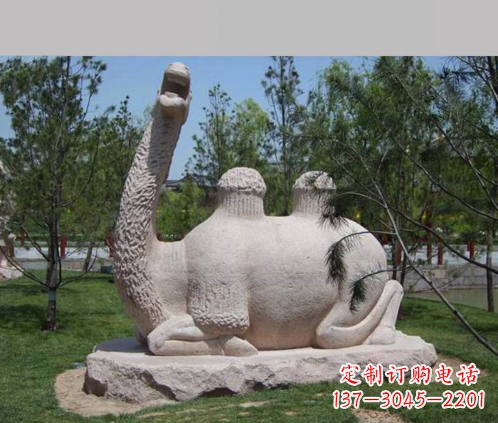 绵阳优雅骆驼石雕