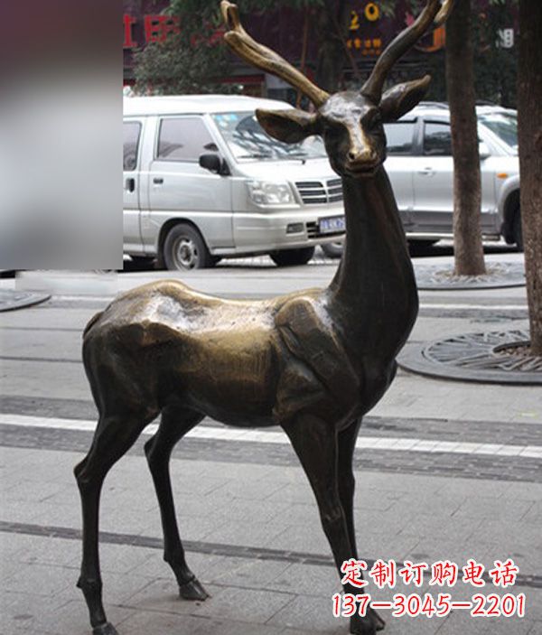 绵阳高品质鹿铜雕塑,给室内外环境带来新气象