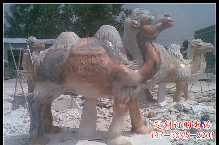 绵阳公园动物骆驼石雕222