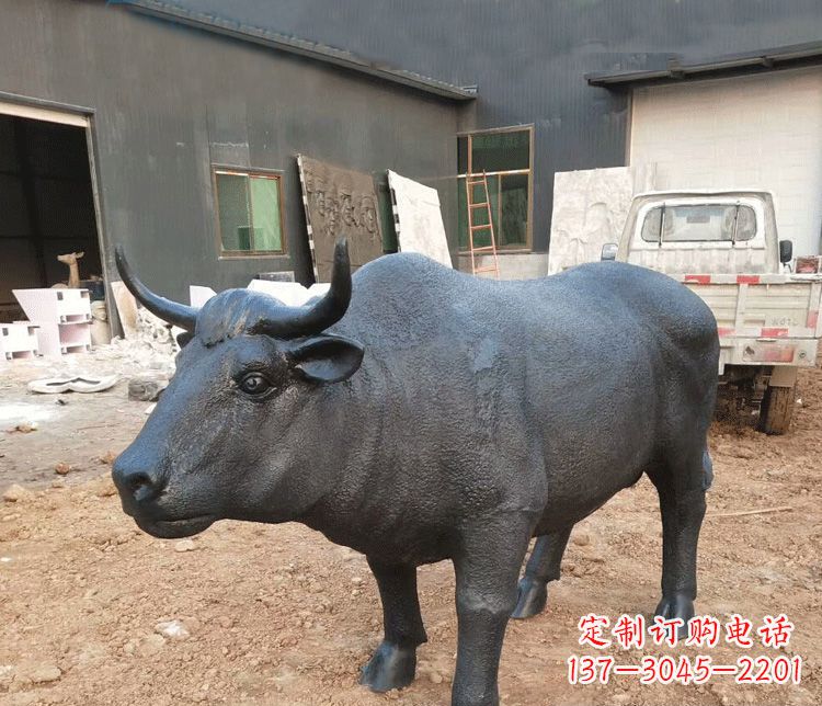 绵阳公园动物铜雕牛