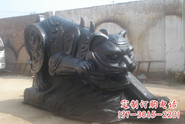 绵阳公园动物铜雕老虎