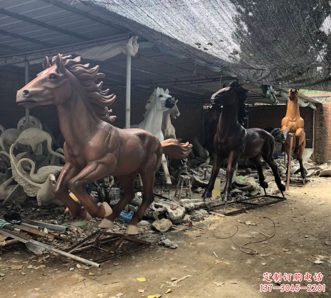 绵阳精美马头铜雕塑