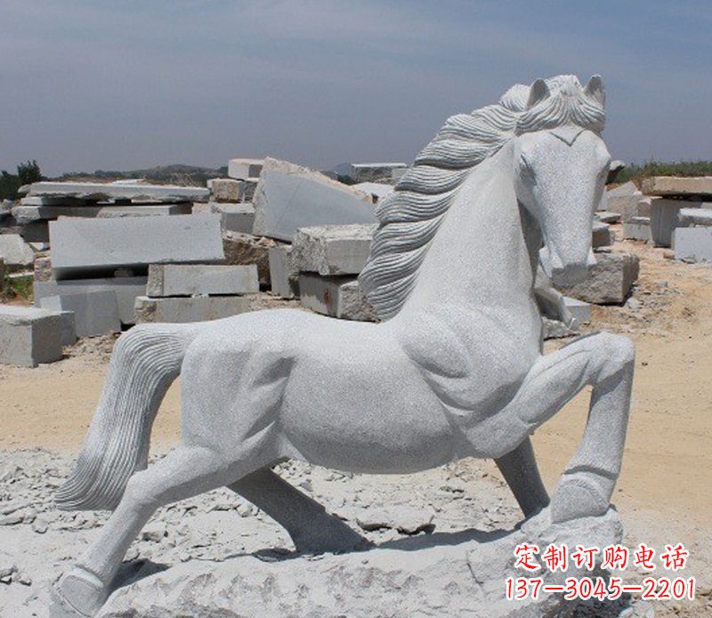 绵阳公园动物小马雕塑
