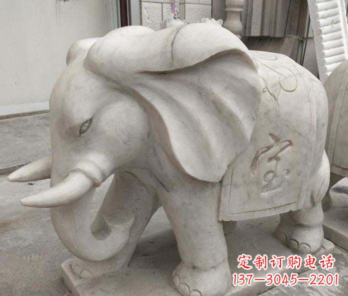 绵阳公园动物招财大象石雕
