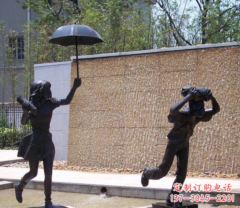 绵阳抗风雨小男孩铜雕