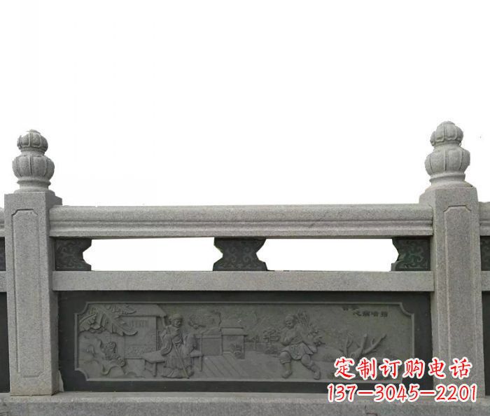 绵阳中领雕塑艺术品-公园仿古石雕栏板