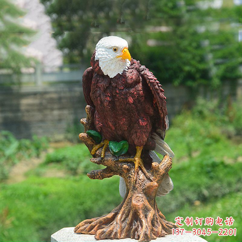 绵阳金羽老鹰玻璃钢雕塑