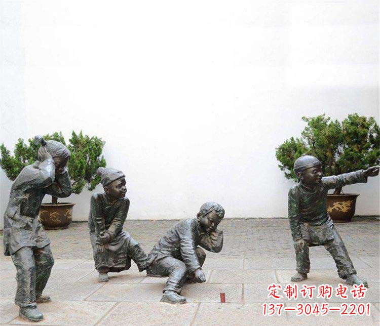 绵阳愉悦童年,珍藏宝贝铜雕小孩