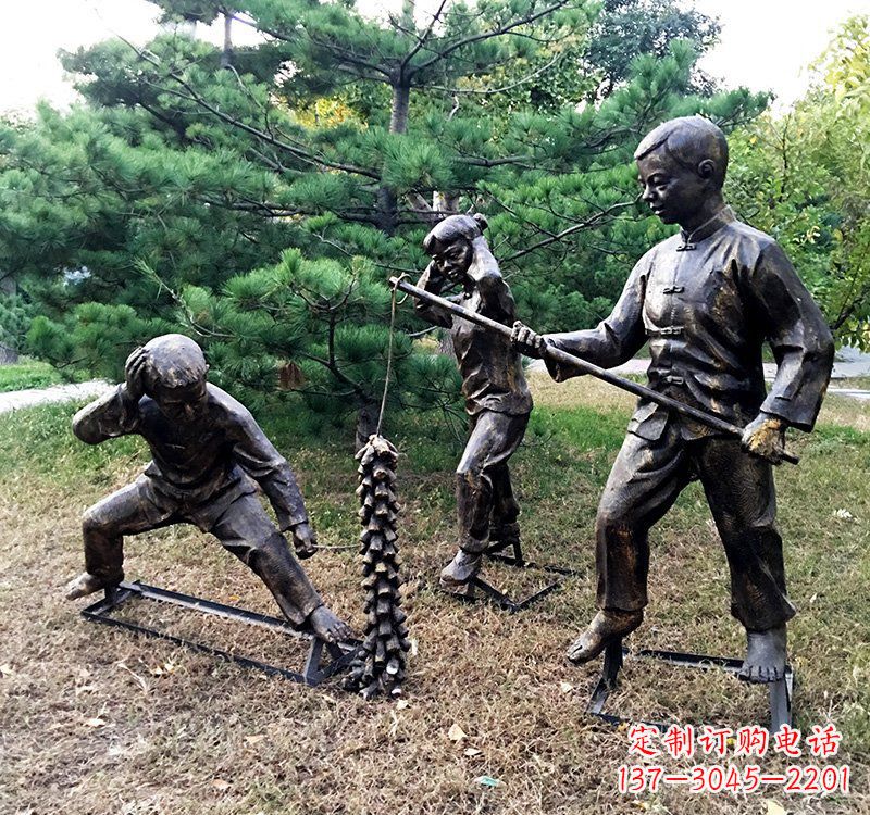 绵阳优雅精致的儿童铜雕
