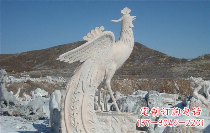 绵阳公园凤凰石雕
