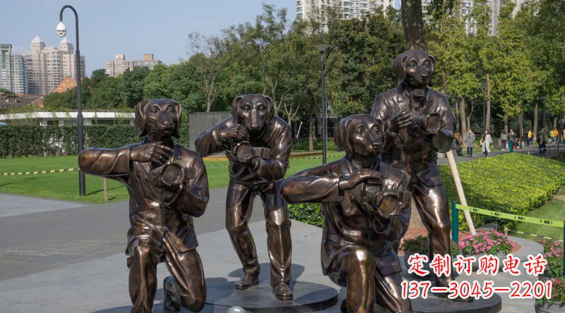 绵阳公园装饰雕塑——可爱活泼的狗雕塑