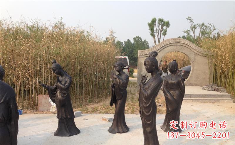绵阳古典雅致女人铜雕