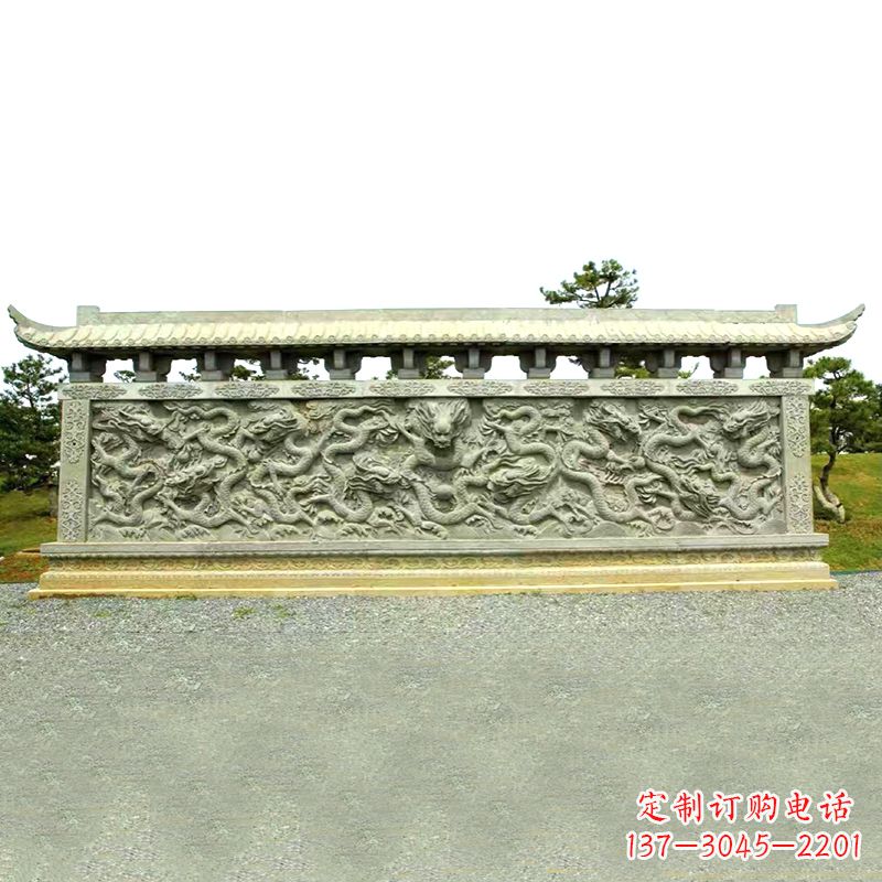 绵阳山水玉龙壁雕艺术