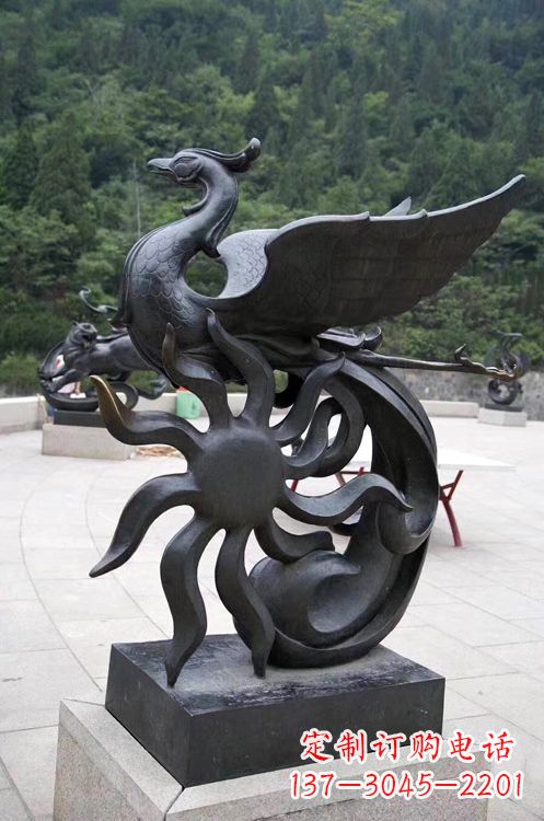 绵阳天四灵朱雀神鸟雕塑——象征希望的贵族精神